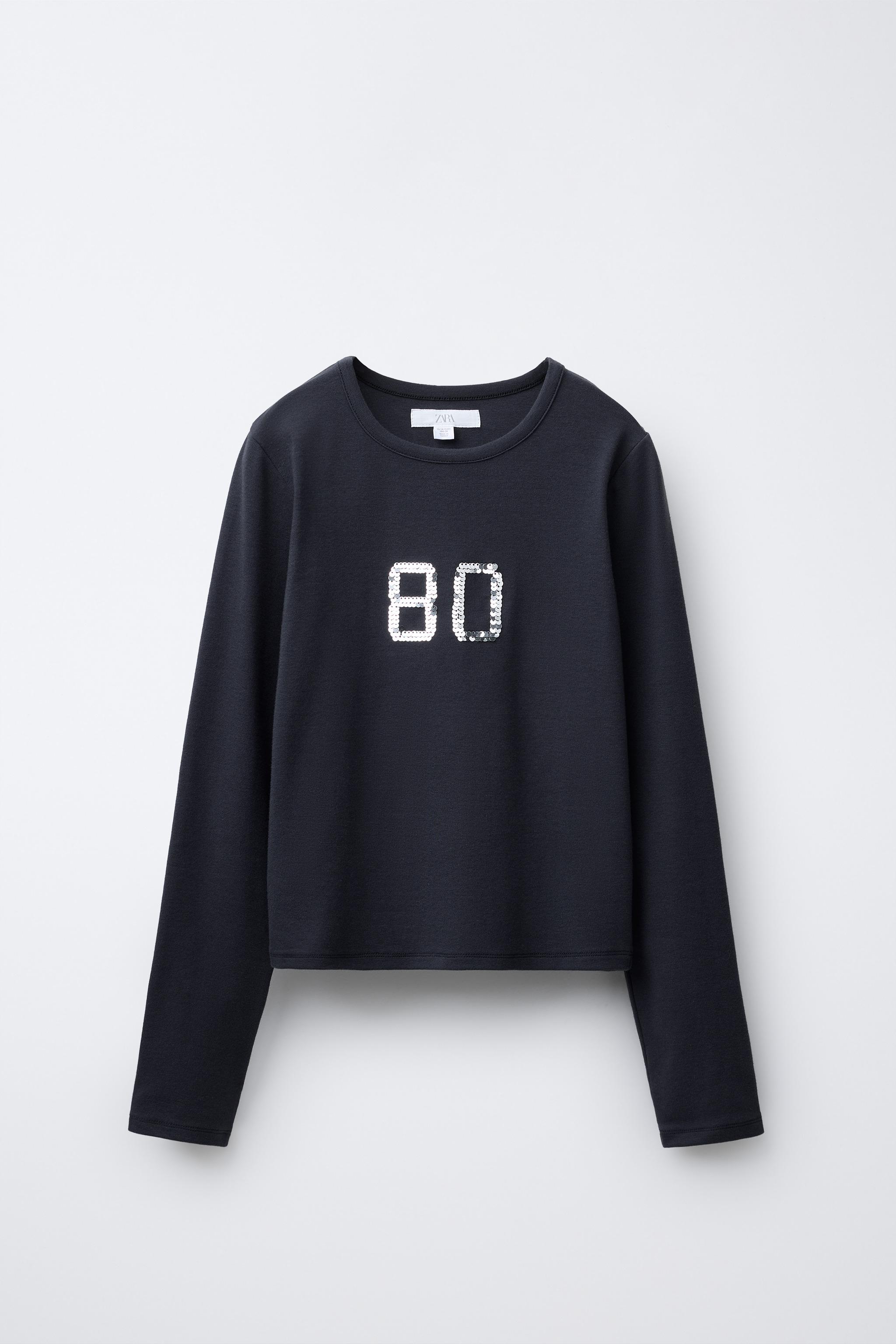 EMBROIDERED SEQUIN T-SHIRT